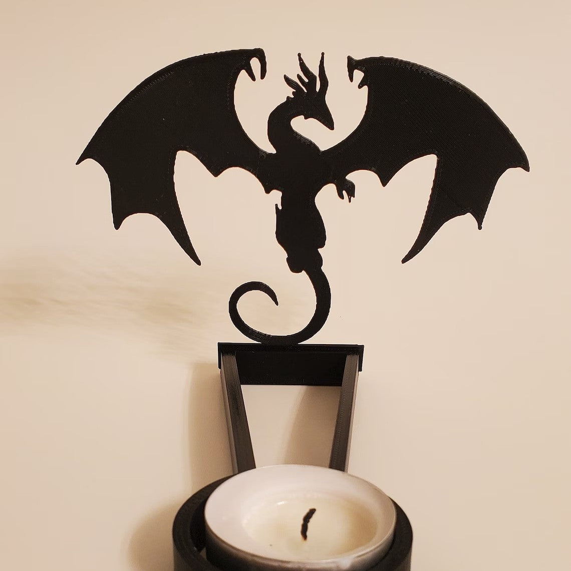 Shadow Candle Stand | Gothic Silhouette Decor