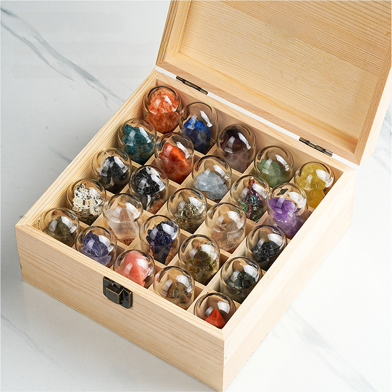 Natural Crystal & Gemstone Collection Set – Healing Stones, Mineral Rock Kit for Decor & Gift
