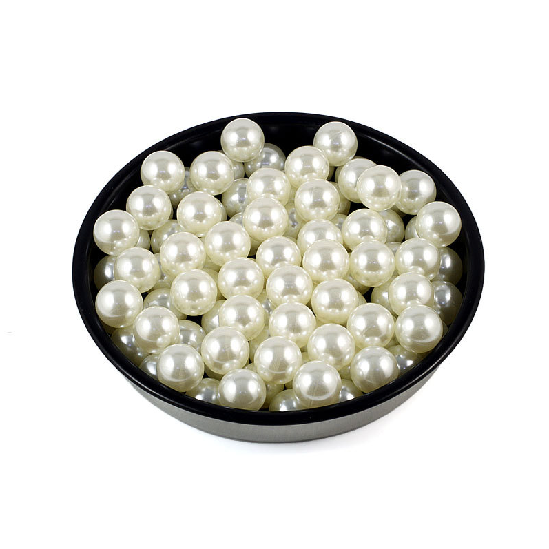 Undrilled Pearl Set (50pcs) – Elegant DIY Candle & Craft Decor