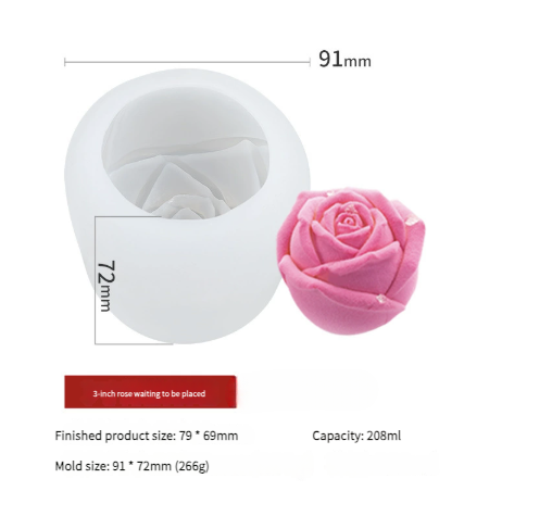 DIY Candle Silicone Mold – Flexible & Reusable for Creative Designs