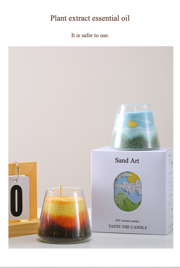 DIY Sand Art Candle Kit – Layered Colors & Scented Creativity