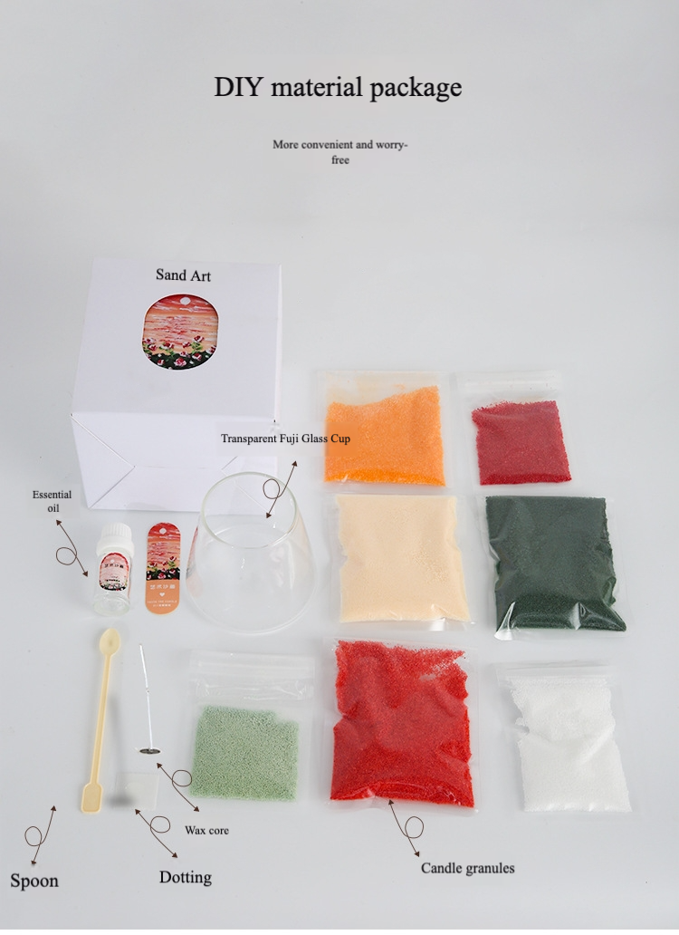 DIY Sand Art Candle Kit – Layered Colors & Scented Creativity