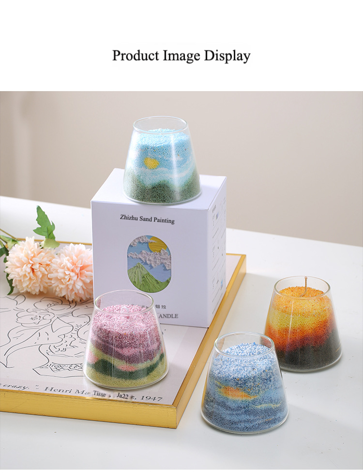 DIY Sand Art Candle Kit – Layered Colors & Scented Creativity