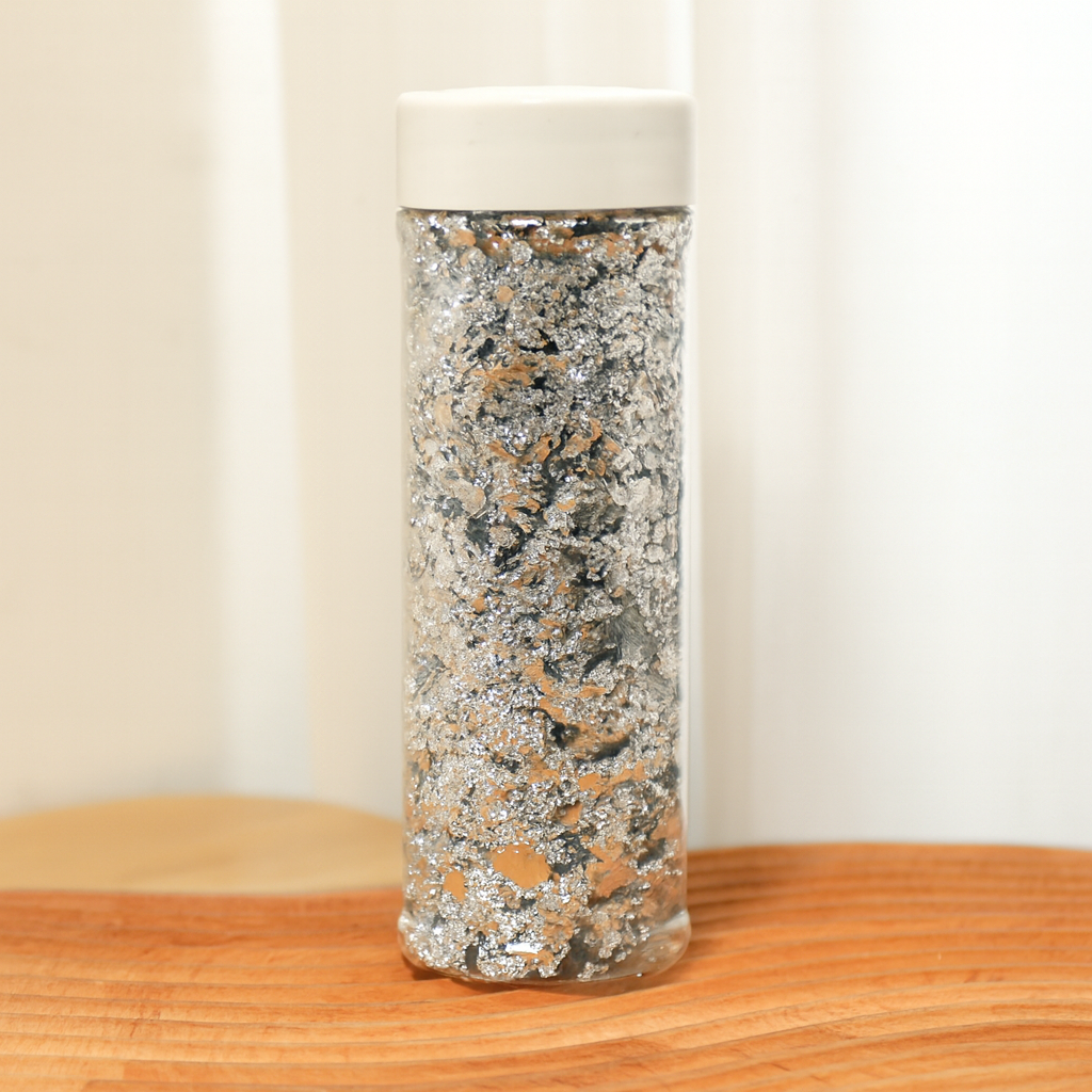 Silver Foil Flakes – Metallic DIY Decor for Candles & Resin