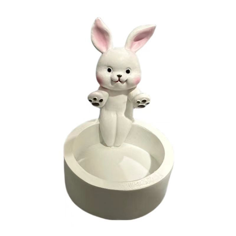 Cat Candle Holder – Cozy Resin Tealight Decor for Desk & Home