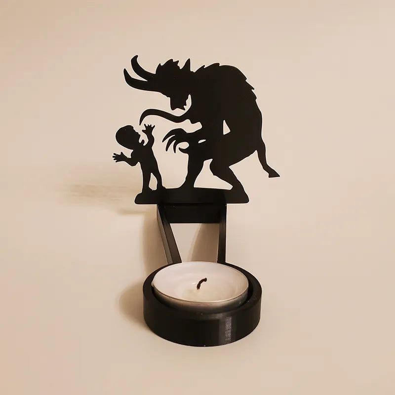 Shadow Candle Stand | Gothic Silhouette Decor