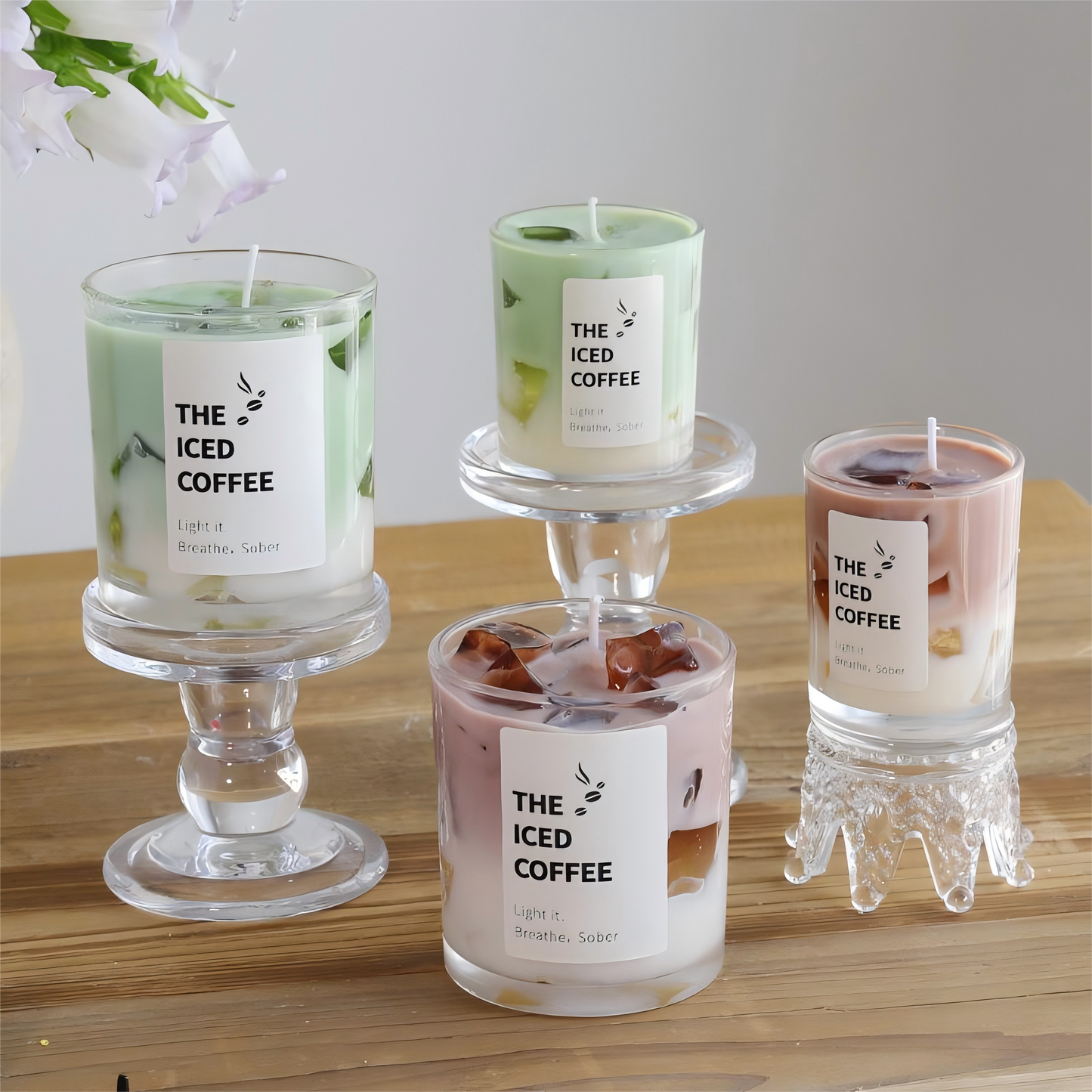 Iced Coffee Candle – Café-Inspired Scented Jar