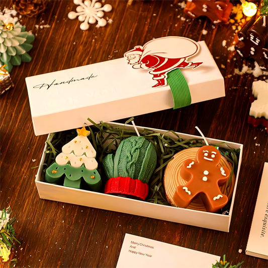 Christmas Scented Candle Gift Set – Handmade Festive Candles for Holiday Décor & Gifts