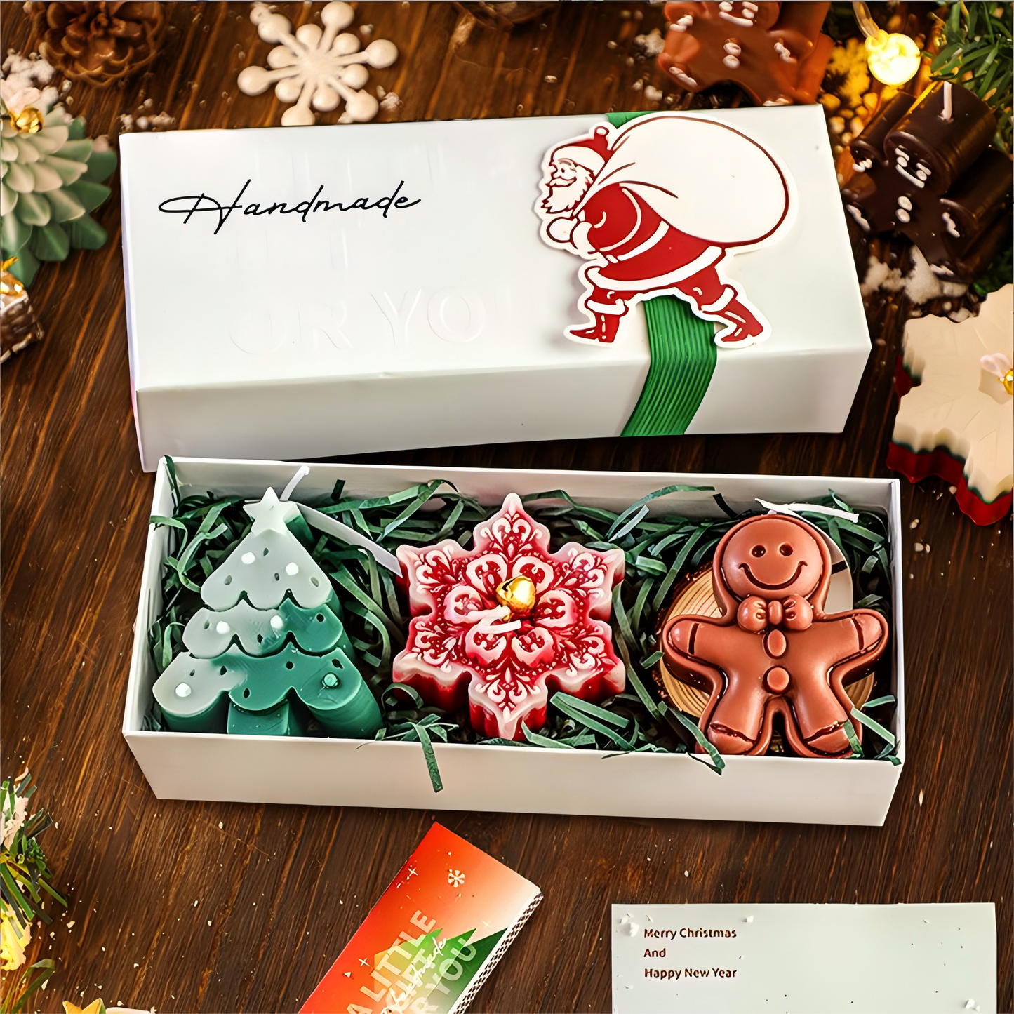 Christmas Scented Candle Gift Set – Handmade Festive Candles for Holiday Décor & Gifts