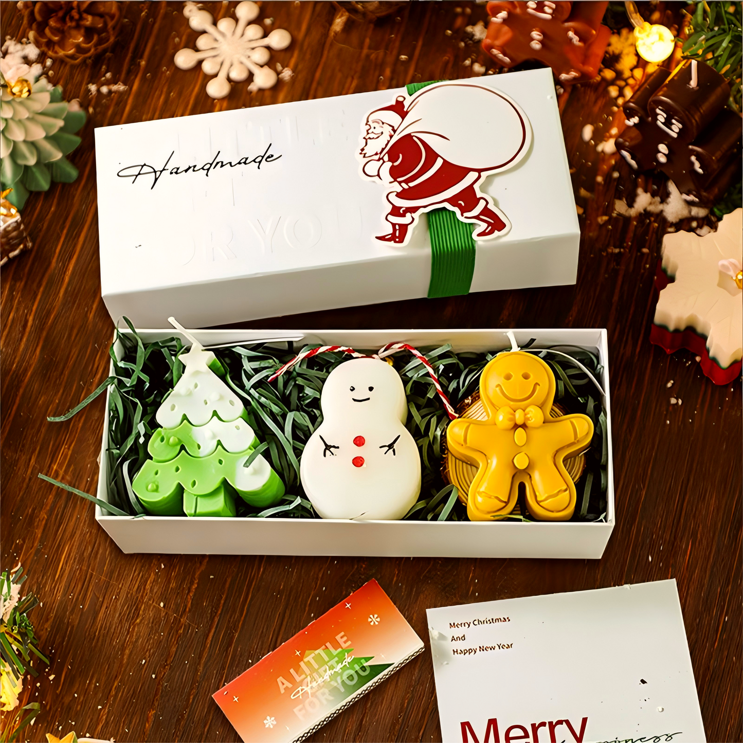 Christmas Scented Candle Gift Set – Handmade Festive Candles for Holiday Décor & Gifts