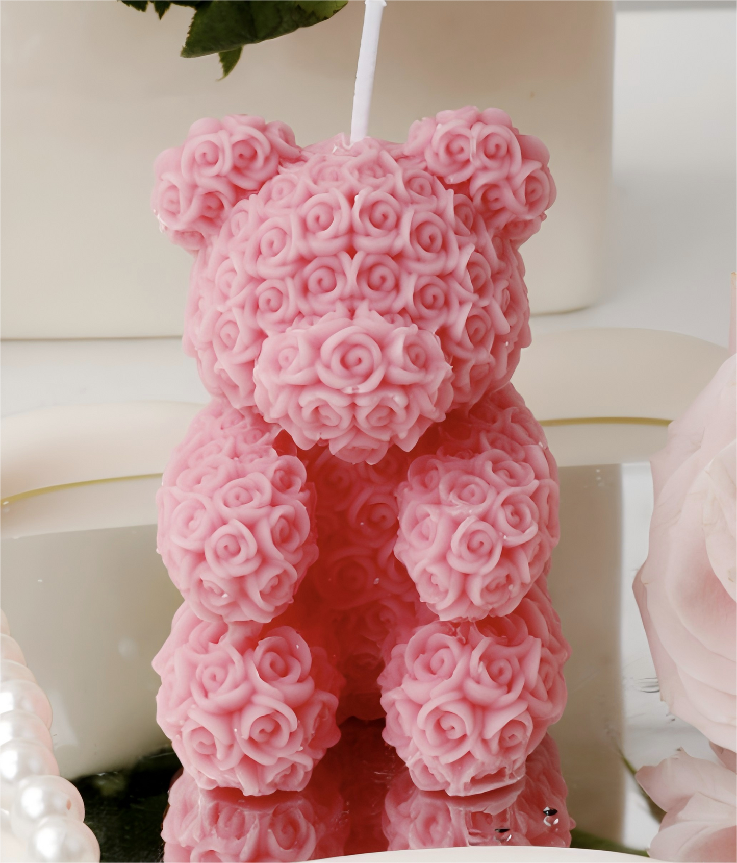 Rose Bear Scented Candle – Luxury Romantic Floral Gift Candle