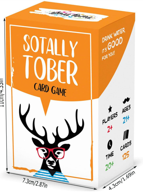 Sotally Tober – Hilarious Adult Drinking Card Game for Parties & Game Nights