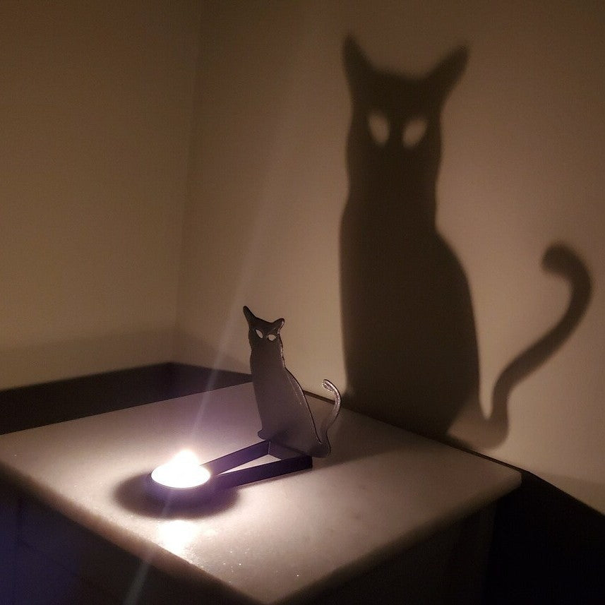 Shadow Candle Stand | Gothic Silhouette Decor
