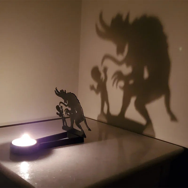 Shadow Candle Stand | Gothic Silhouette Decor