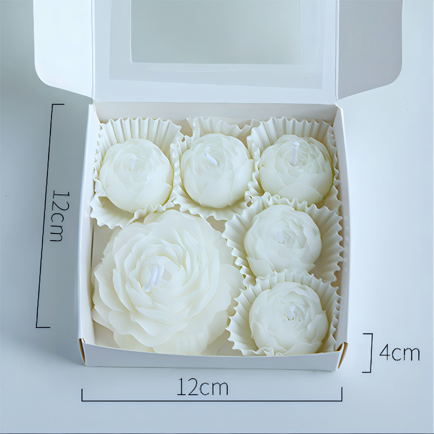 Peony Flower Scented Candle Gift Set – Romantic Floral Candles for Special Occasions