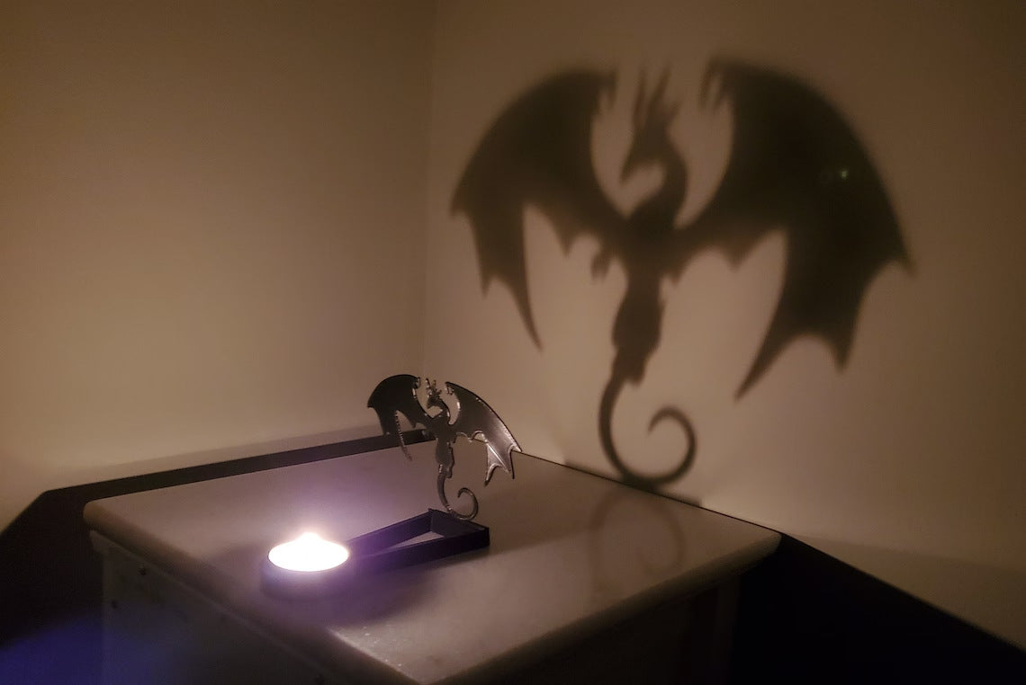 Shadow Candle Stand | Gothic Silhouette Decor