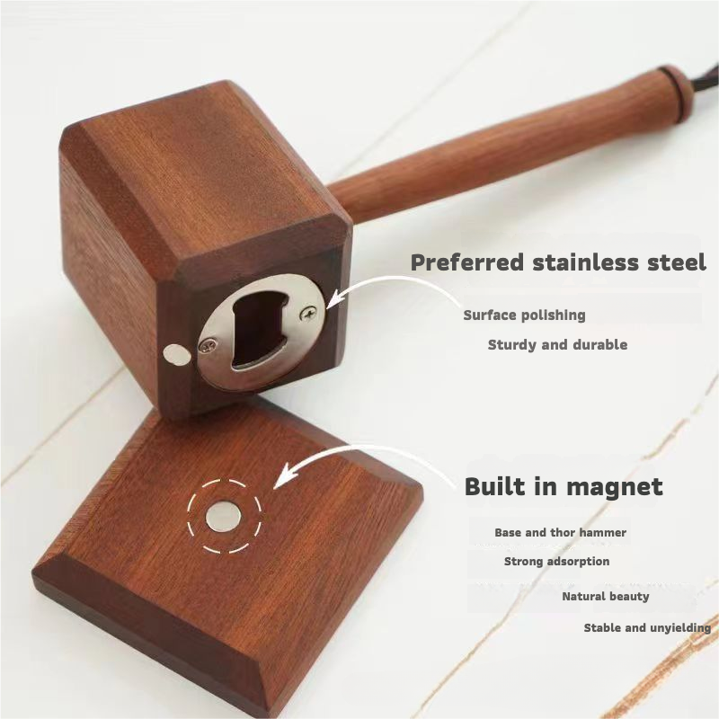 Mini Thor’s Hammer Bottle Opener – Funny Desk Decor & Gift for Him