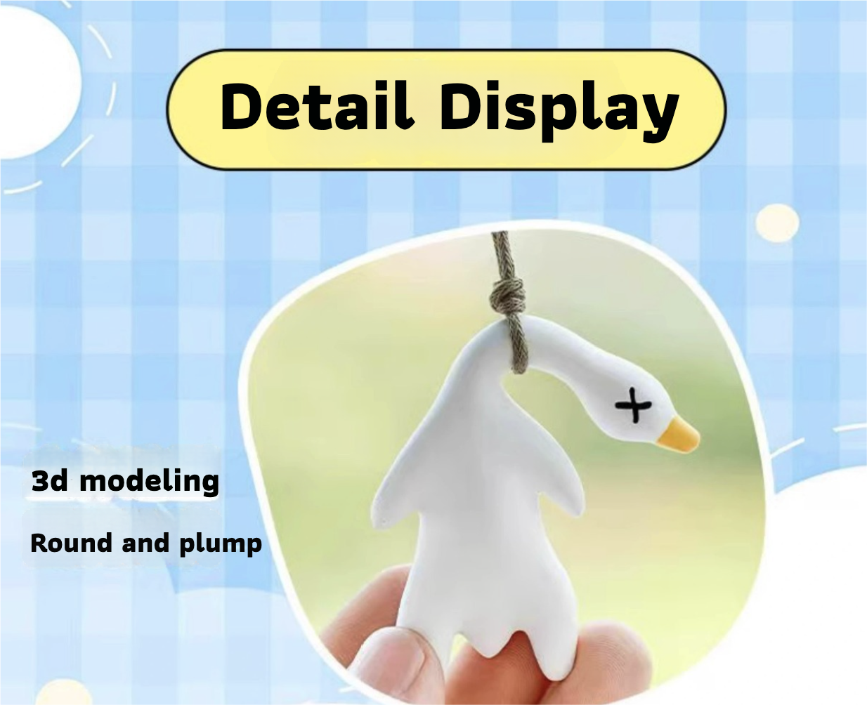 Color-Changing Roast Duck Trendy Pendant