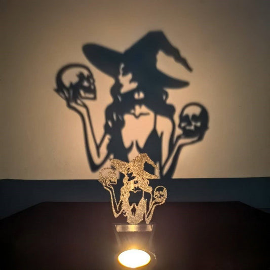 Shadow Candle Stand | Gothic Silhouette Decor