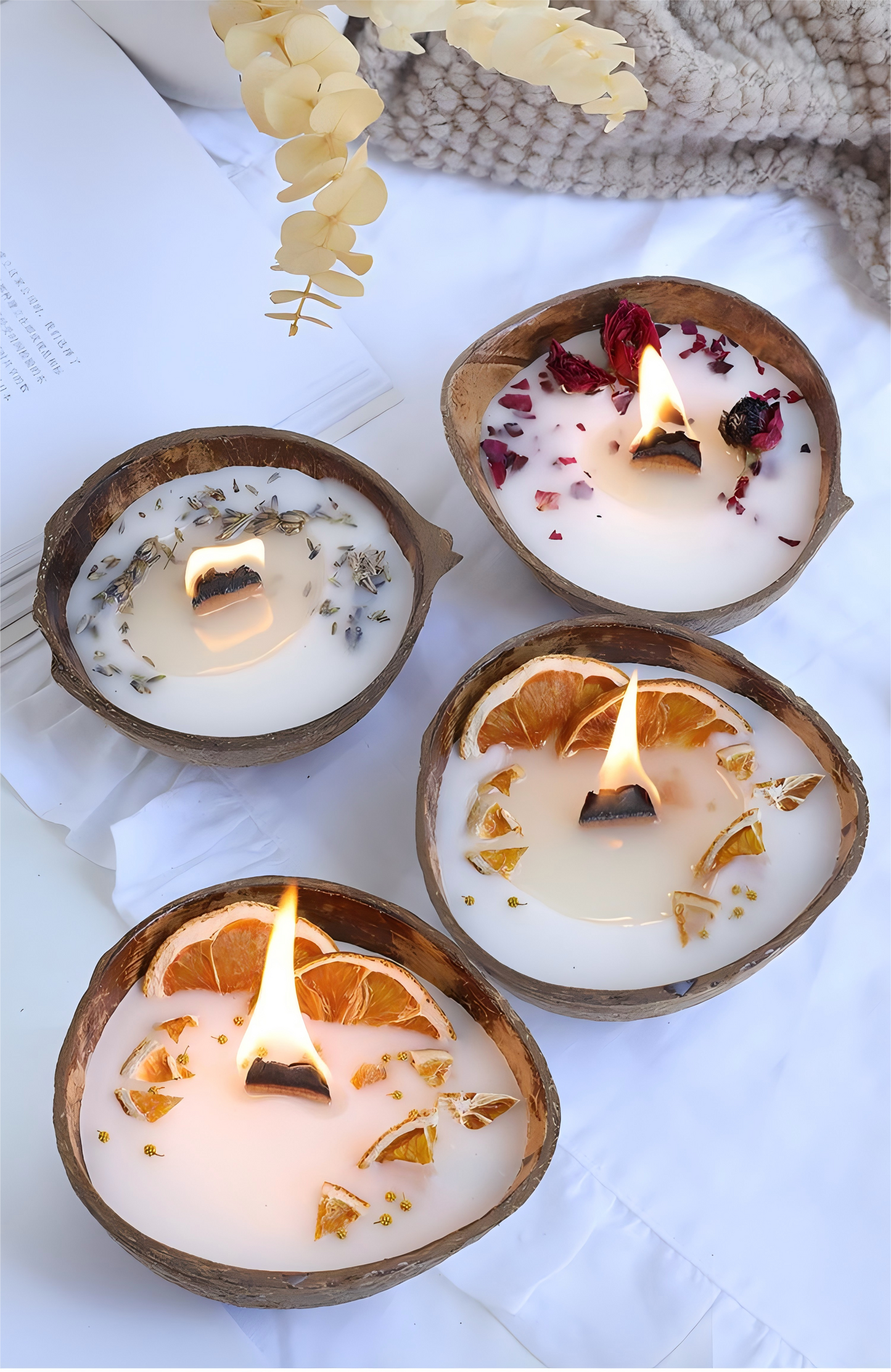 🥥 Coconut Bowl Scented Candle – Natural & Handmade