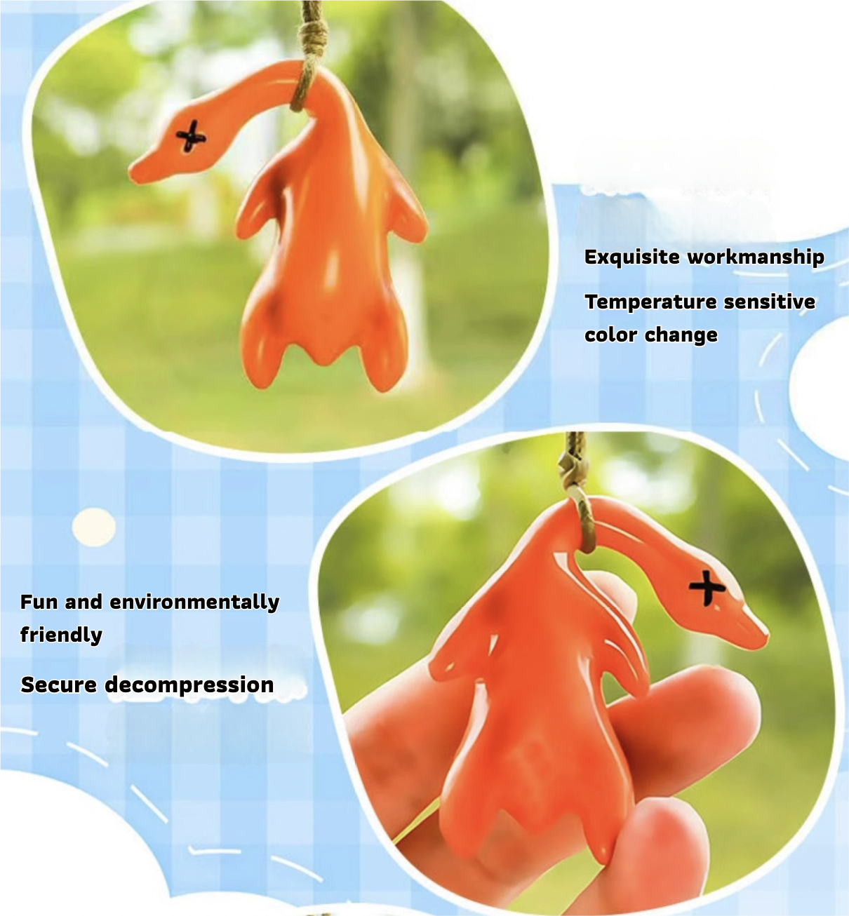 Color-Changing Roast Duck Trendy Pendant
