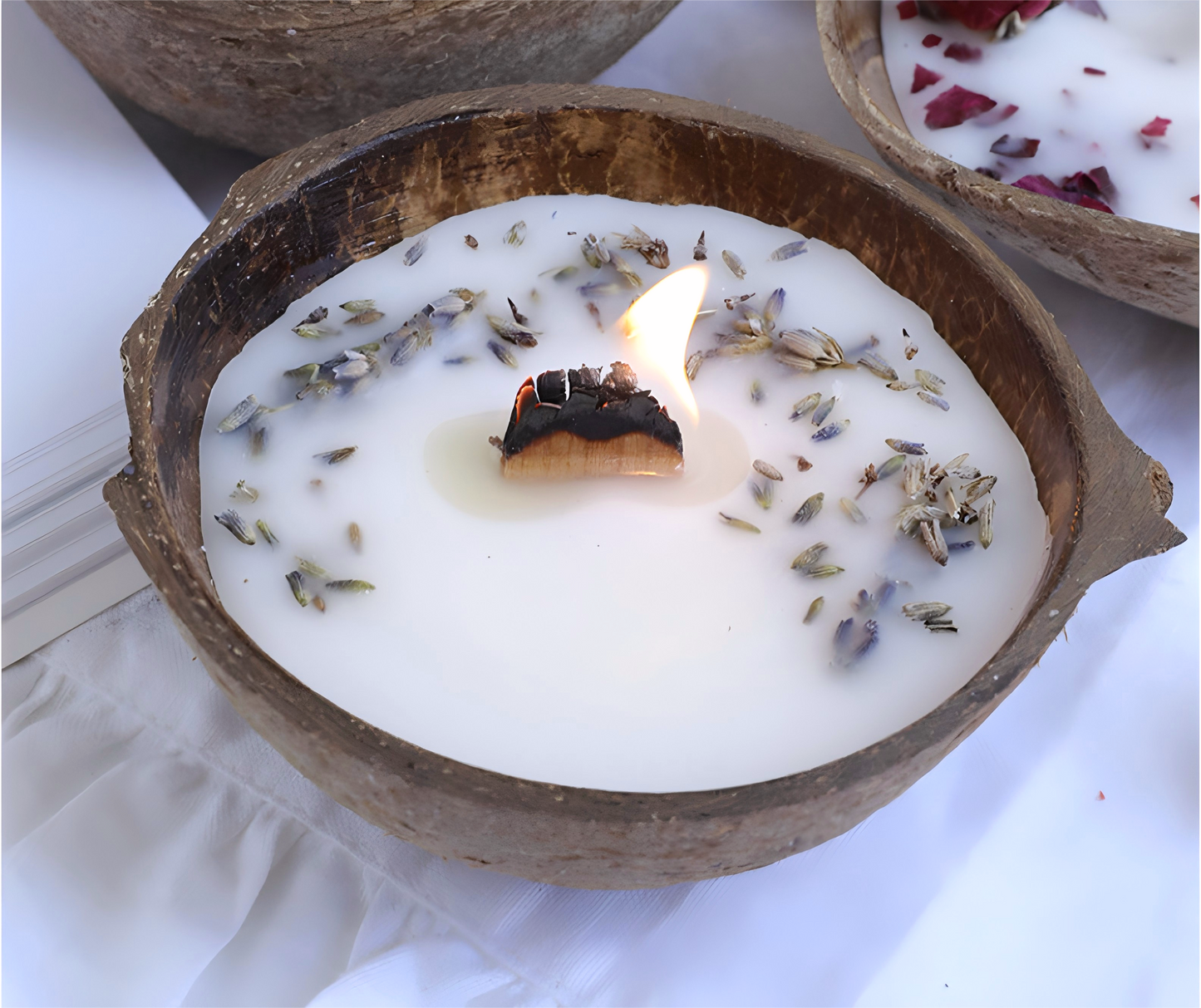 🥥 Coconut Bowl Scented Candle – Natural & Handmade