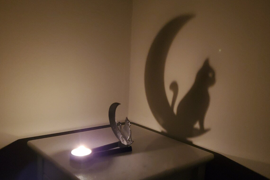 Shadow Candle Stand | Gothic Silhouette Decor