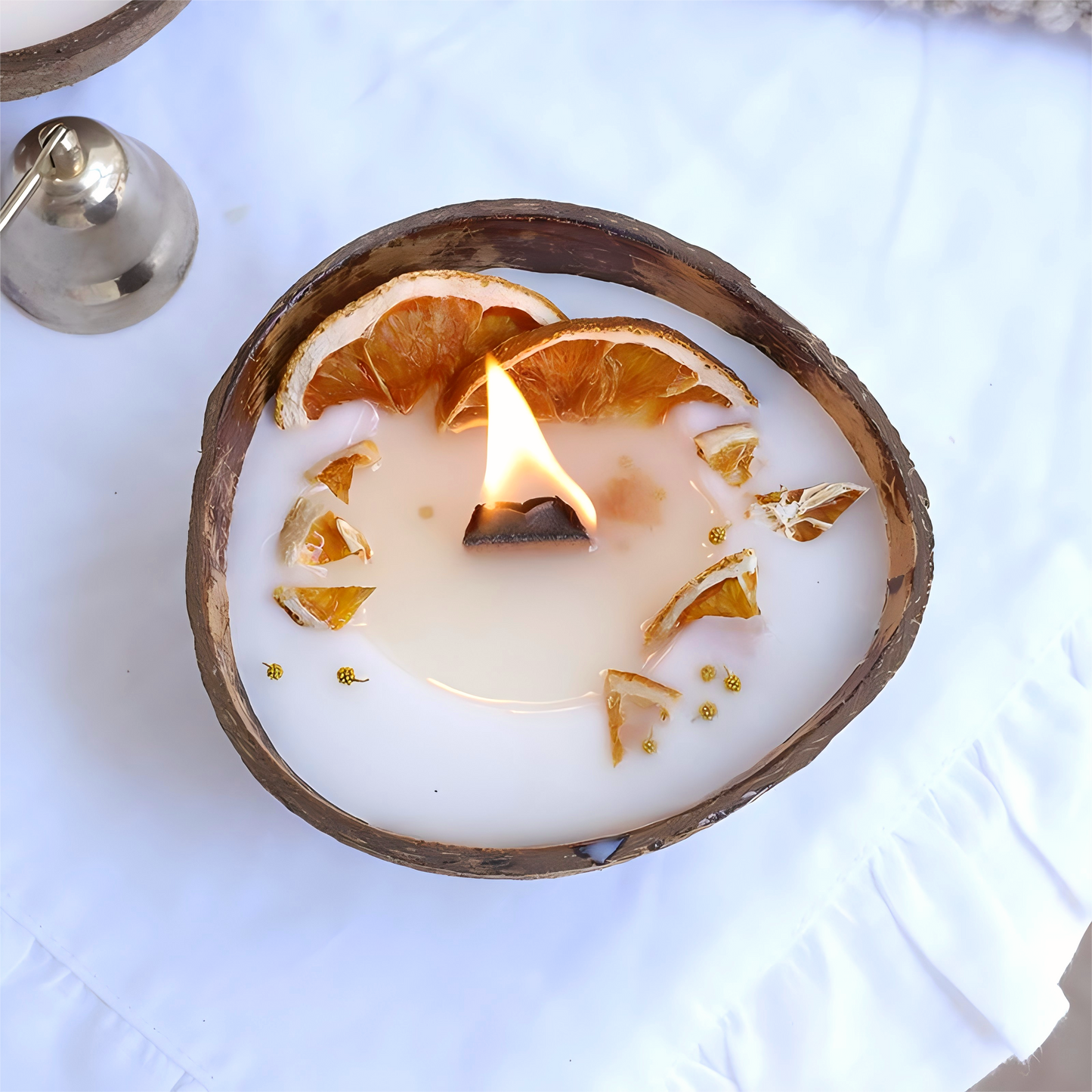 🥥 Coconut Bowl Scented Candle – Natural & Handmade