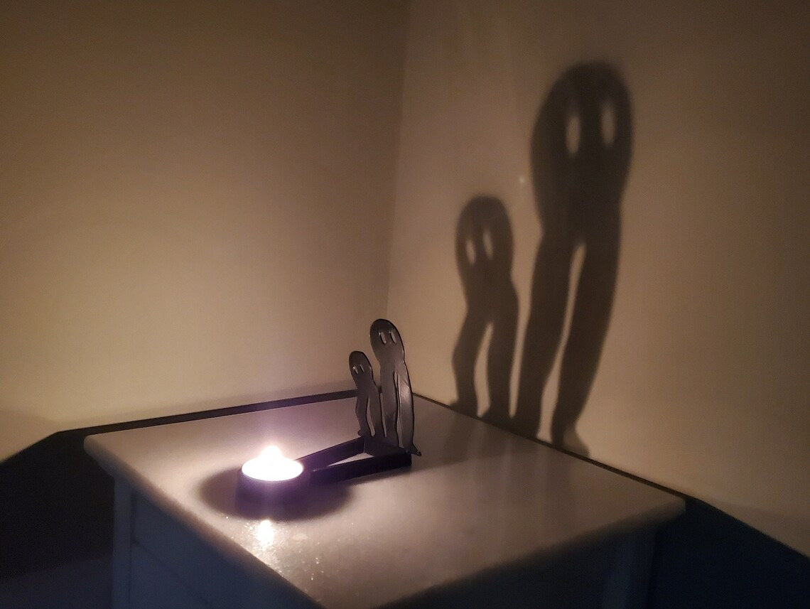 Shadow Candle Stand | Gothic Silhouette Decor