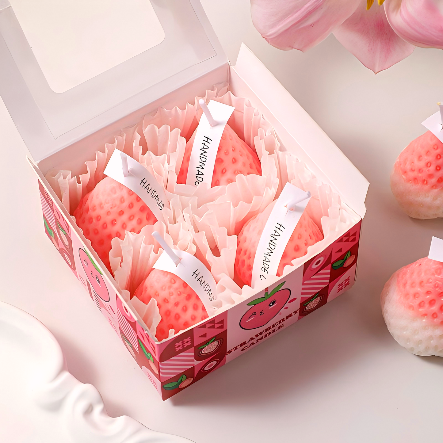 🍓 Strawberry Shaped Scented Candle