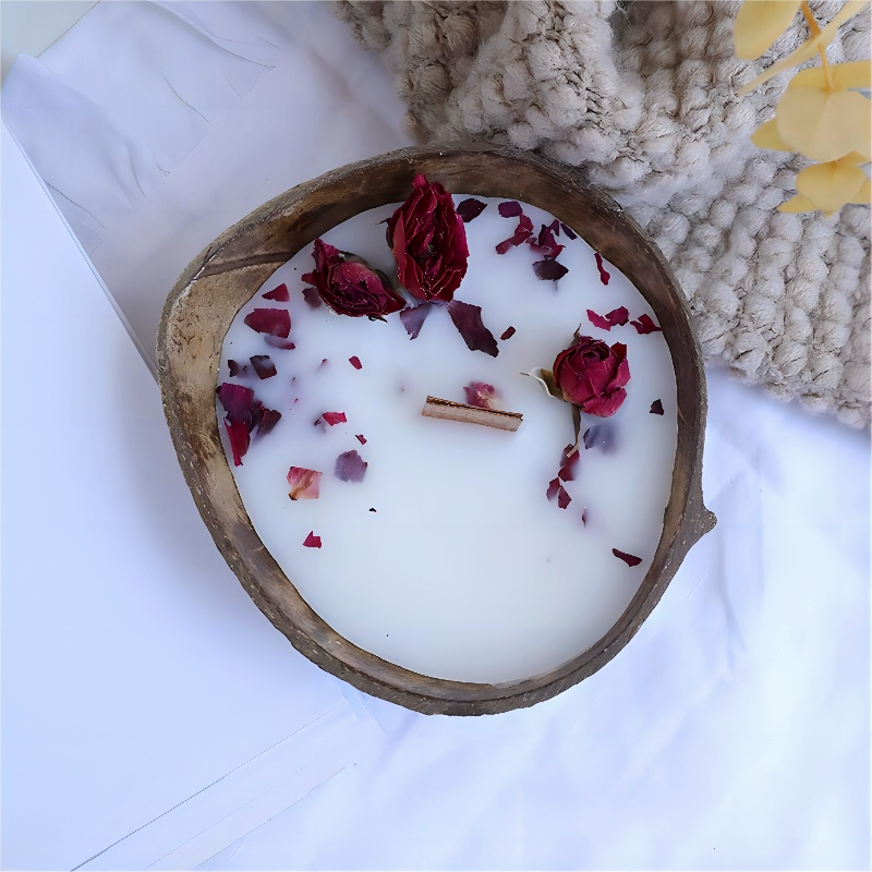 🥥 Coconut Bowl Scented Candle – Natural & Handmade
