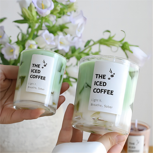 Iced Coffee Candle – Café-Inspired Scented Jar